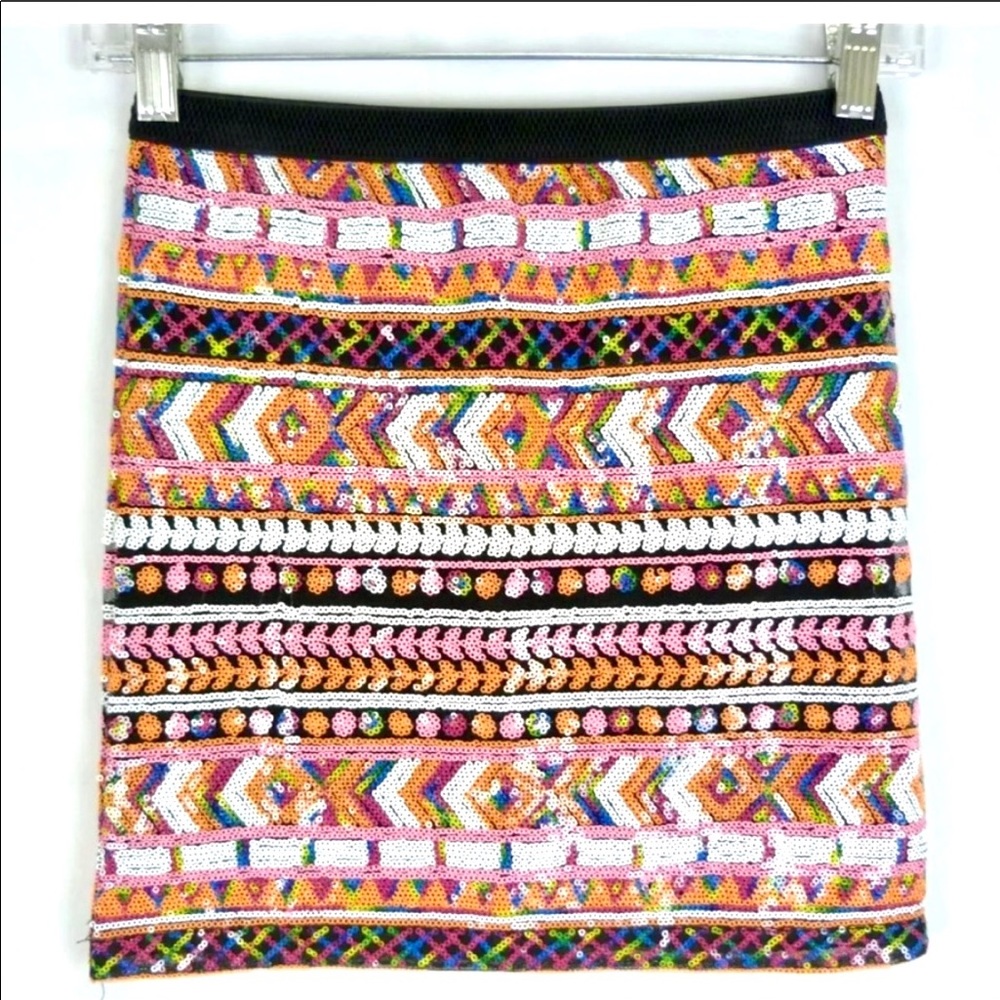 Ella Moss Sequined Mini 10 Skirt